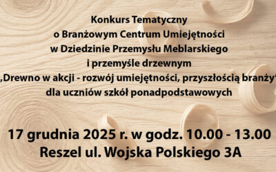 „Drewno w akcji” – konkurs pełen kreatywności w BCU Reszel